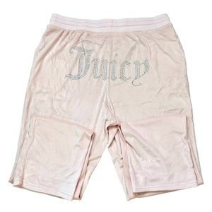 Juicy Couture Pink Velour Jogger Sleep Pants Size Large NEW!